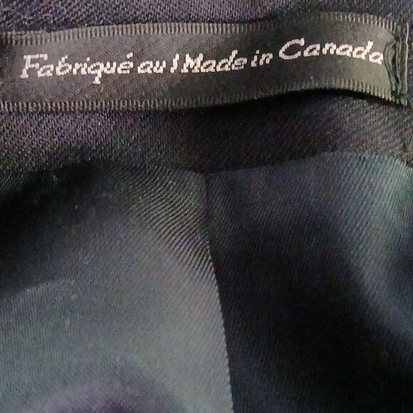 Fabrique Au made in Canada Botany 500 Navy blazer suit jacket Sz 41L NWOT - Picture 7 of 8